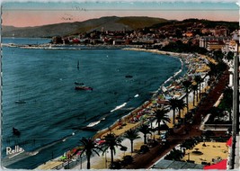 Aerial View Postcard La Croisette et le Suquet Cannes France Postmarked 1949 - £11.64 GBP