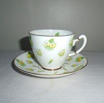 Gladstone Primrose Bone China Teacup and Saucer England - £14.80 GBP