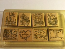 Stampin’ Up 1999 “Feathered Friends” Set Of 8 Wood Block Stamps - $16.83