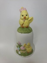 Vintage Great Western Trading Easter Baby Chick Porcelain Bell New in Bo... - $9.99