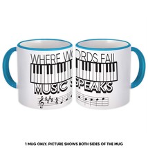 Musical Notes Treble Clef Keyboard Message Wall Poster : Gift Mug Graphic Card - £12.70 GBP