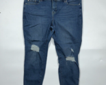 Torrid Womens Jeans Jeggings Blue Denim Ripped High Rise Plus Size 20 R - $24.30