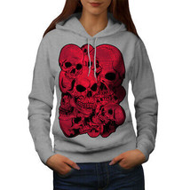 Wellcoda Goth Metal Death Skull Indian Womens Hoodie - $41.67