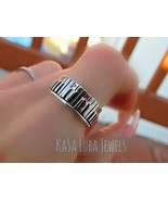Piano Keyboard instrument ring - SOLID sterling - stamped 925 - Tarnish ... - $1,486.93 MXN