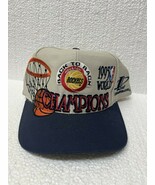 Vintage Houston Rockets 1995 World Champions NBA Snapback Hat Logo Nice! - $952.16 MXN