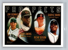 1996 Topps Jim Bonnici / Billy Owens / Richie Sexson / Daryle Ward #425 Rookie - £1.56 GBP