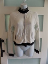 Victoria&#39;s Secret Black and White Zip Up Jacket Size S Women&#39;s EUC - £20.10 GBP