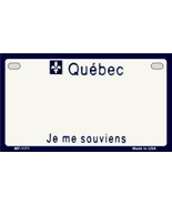 Quebec Province Background Metal Novelty Motorcycle License Plate - $25.74 CAD