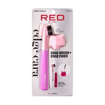 Red By Kiss Edge Brush + Edge Fixer 3 In 1 Styler On The Go - #HH104 Sweet Peach - £3.02 GBP