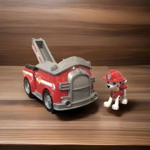 Paw Patrol Marshall Fire Truck Engine Action Figure Vehicle Bundle Nickelodeon - $9.49