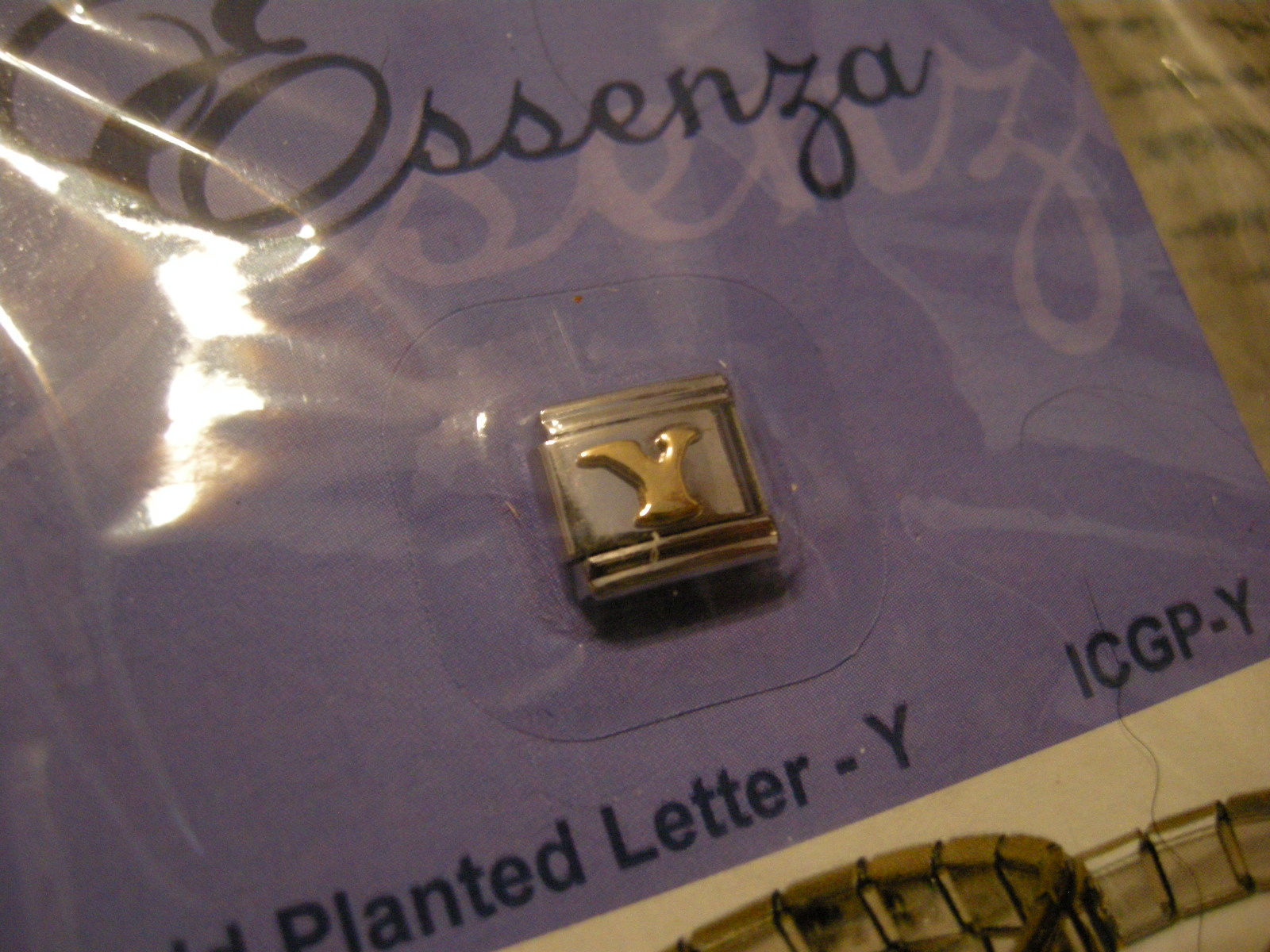 ESSENZA GOLD PLATED ITALIAN CHARM - LINKS TOGETHER MAKES A BRACELET - LE... - $0.98