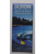 Folding Road Map Official State Highway Map Oklahoma 2013-2014 - $145.76 MXN