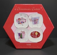 Set Of 4 Pre Owned Sakura Christmas Cuties Stoneware Salad Dessert Plate... - £15.22 GBP