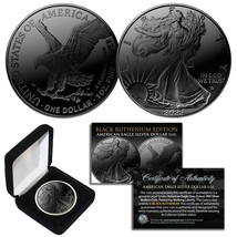 2022 Black Ruthenium 1 Troy Oz 999 Silver American Eagle Coin - Type 2 - £66.16 GBP