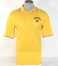 Izod Collegiate University of Missouri Yellow Short Sleeve Polo Shirt Men&#39;s NWT - £39.14 GBP