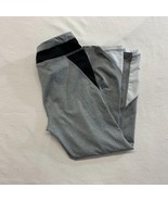 Athletic Works Cropped Leggings Women&#39;s Size XS Gray Black Polyester Ble... - $7.92