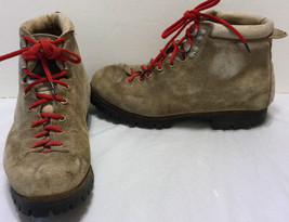 Vasque Moutaineering Ankle Hiking Trail Boots Size 7 M Brown Vibram Soles - £107.08 GBP