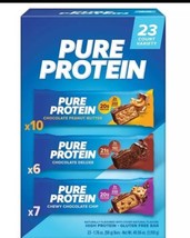 Pure Protein Bars Gluten Free, Chocolate Variety Pack 23 ct - $34.58