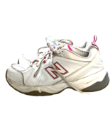 NEW BALANCE 608v4 Womens Size  7.5 White Leather Walking Running Sneaker... - £18.86 GBP