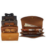 DELUXE CROSS SHOULDER WALLET - Soft Oil Tanned Leather in 4 Colors - £133.19 GBP