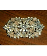 Rhinestone Rectangular Brooch Pin Unsigned Large Statement Pc Clear 3&quot; X... - £23.59 GBP