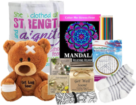 Feel Better Get Well Gift Tote - Relaxing Get Well Soon Gifts for Women - $94.91