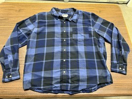 Marmot Mountain Works Men’s Blue/Black Long-Sleeve Flannel Shirt - 2XL - $29.99