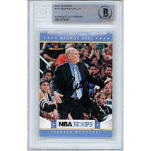 George Karl Denver Nuggets Auto 2012 NBA Hoops On-Card Autograph Beckett Slab - £62.12 GBP