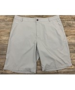 Adidas Climalite Men&#39;s Shorts Size 38 Light Grey Chino Casual Golf  - $16.83