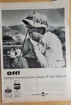 Vintage Ad Off! Johnson&#39;s Wax Featuring Cecil Klatt 1959 - £6.74 GBP