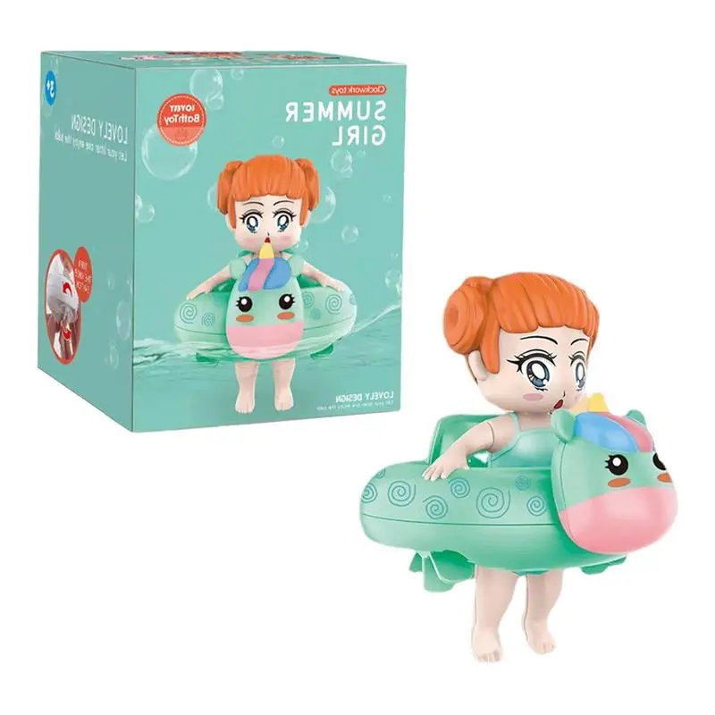 Wind Up Bath Toys Floating Wind-Up Girl Bathtub Toy For Toddlers Floating Wind - £10.88 GBP+