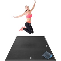 Premium Large Exercise Mat  6&#39; X 4&#39; X 1/4&quot; Ultra Durable, Non-Slip, Work... - $219.99