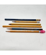 Wooden Pencil Lot 6 Mixed Lot Collectible Unused + Used Bundle Vintage - £4.27 GBP