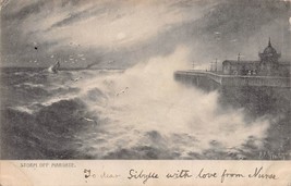 Storm Off Margate Kent ENGLAND~1902 Tuck Rough Sea #801-G E Newton Photo Postcrd - £6.63 GBP