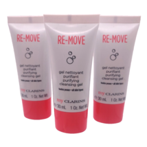 LOT OF 3 Clarins Purifying Cleansing Gel All Skin Types 1oz ea Sealed - $12.86