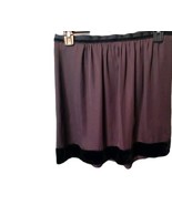 GAP Women&#39;s Skirt Brown with Black Velvet Trim Exposed Back Zipper  Sz 0 - $385.86 MXN