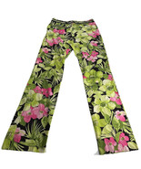 Vintage joseph ribkoff trends canada pink floral zip pockets pants Size 10 - $44.54