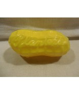 Vtg 1960s Planters Peanut Mr Peanut Yellow Plastic 2 Piece Nut Candy Con... - $9.95