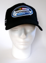 NASCAR Nationwide Series Logo Black Baseball Cap Adjustable NWOT Race Cars - £10.08 GBP