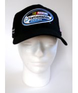 NASCAR Nationwide Series Logo Black Baseball Cap Adjustable NWOT Race Cars - £10.12 GBP