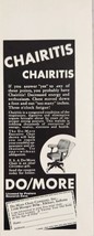 1936 Print Ad Do More Chair Company Executive Office Chairs Elkhart,Indiana - £8.02 GBP