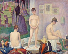 11420.Decor Poster.Room Wall art design.Georges Seurat painting Models posing - £9.84 GBP