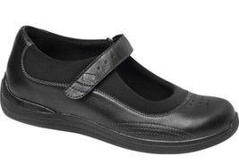 Drew Rose Femmes 11.5 Noir Mary Jane Chaussures Cuir Orthopédique Thérapeutiques - £28.99 GBP