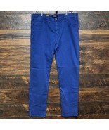 34 Heritage Twill Pants Mens Courage Royal Blue 39/34 Touch Mid Rise Str... - $74.27 CAD