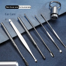 6 Pcs Stainless Steel Ear Wax Remover Tool - New - £10.32 GBP