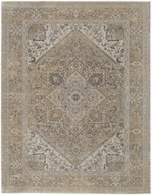 2&#39; X 3&#39; Brown Ivory And Tan Floral Power Loom Distressed Area Rug - $1,792.44 MXN