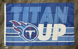Tennessee Titans &quot;Titan Up&quot; Flag 3x5 ft Sports Banner Man-Cave Garage - $20.00