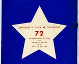 University Club of Columbus Luncheon Menu 1943 Columbus Ohio State Unive... - $178.02