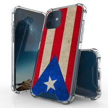 Clear Tpu Shockproof Case Cover For I Phone 12/12 Pro 6.1″ Puerto Rican Flag - £4.61 GBP