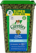 Greenies Feline Dental Treats Tempting Tuna Flavor 21 oz Greenies Feline Dental  - £39.06 GBP